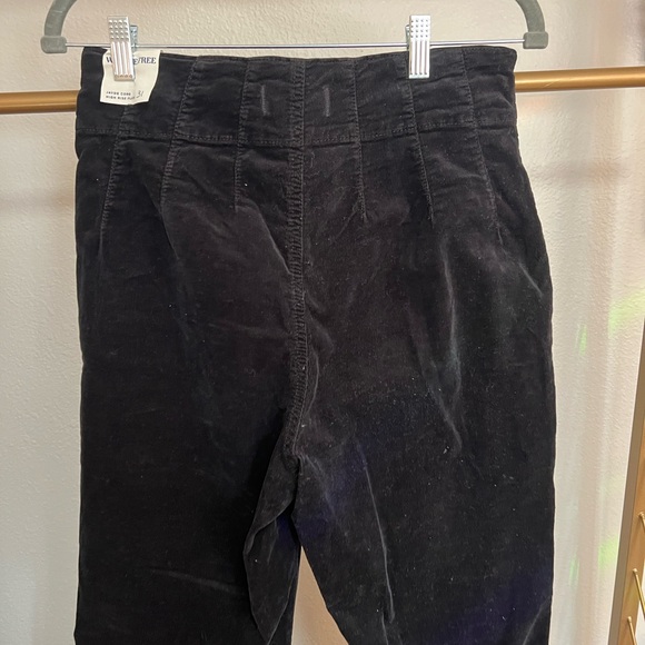 Free People Jayde Cord High Rise Flare Black Corduroy Pants - Picture 14 of 16